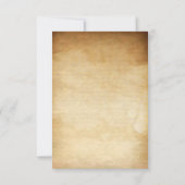 Elegant Rustikal Vintag grüne Blüte RSVP Karte (Rückseite)