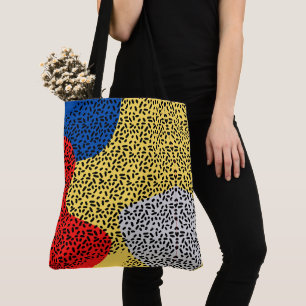 Elegant Rustikale Farbige Punkte Tasche