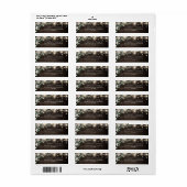 Elegant rustikale Holzreihenleuchten Boho Greenery (Vorne)