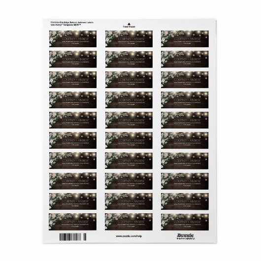 Elegant rustikale Holzreihenleuchten Boho Greenery (Vorne)