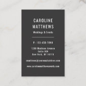 Elegant Rustikale Wasserfarben Visitenkarte (Rückseite)