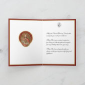 Elegant Sacred Heart Jesus Freundschaft Karte (Innenseite)