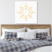 Elegant Sacred Mandala Art | Boho Spiritual  Leinwanddruck (Insitu (Schlafzimmer))