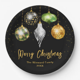 Elegant Safari Theme Ornament Christmas Pappteller