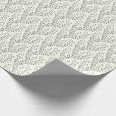Elegant Sage Cream Minimalist Boho Floral Pattern Geschenkpapier (Ecke)