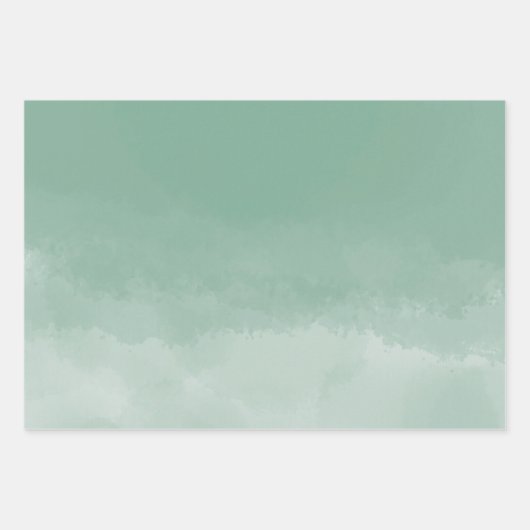 Elegant Sage Eucalyptus Geschenkpapier Set (Vorderseite)