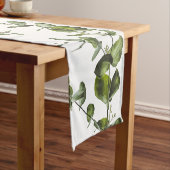Elegant Sage Eukalyptus Greenery Table Runner Kurzer Tischläufer (Beispiel)