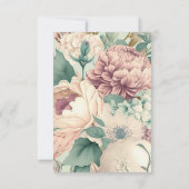ELEGANT SAGE FLORAL RESPONY RSVP CARD (Rückseite)
