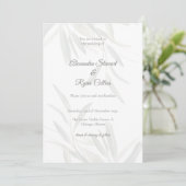 Elegant Sage Green Botanical Wedding Invitation  Einladung (Stehend Vorderseite)