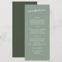 Elegant Sage Green Calligraphy Wedding