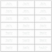 Elegant Sage Green Classic Script Guest Address Aufkleber (Vorderseite)