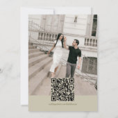 Elegant Sage Green Crest Monogram Save The Date  Einladung (Rückseite)