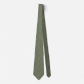 Elegant Sage Green Damask Pattern Krawatte (Vorderseite)