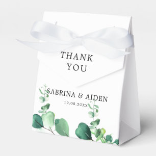 Elegant Sage Green Eucalyptus Foliage Wedding Geschenkschachtel