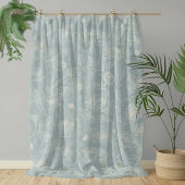 Elegant Sage Green Floral Fleecedecke