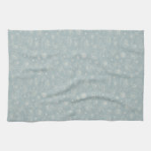 Elegant Sage Green Floral Kitchen Towel Geschirrtuch (Horizontal)