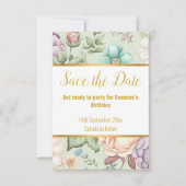 ELEGANT SAGE GREEN FLORAL RESPONRAL RSVP CARD (Vorderseite)