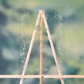 Elegant Sage Green French Floral Wedding Sign Acrylschild (Neutral)