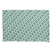 Elegant Sage Green Geometric Pattern Kissenbezug (Vorderseite)