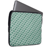 Elegant Sage Green Geometric Pattern Laptopschutzhülle (Vorne Rechts)