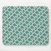 Elegant Sage Green Geometric Pattern Mousepad (Vorne)