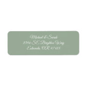 Elegant Sage Green Return Address (Vorne)