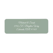 Elegant Sage Green Return Address (Vorne)