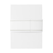 Elegant Sage Green Script Wedding Einladungsbanderole (Rückseitenbeispiel)