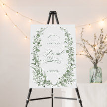 Elegant Sage Green Vintage Classic Floral Wedding