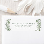 Elegant Sage Green Vintage Classic Wedding Address (Insitu)