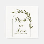 Elegant Sage Green Wedding Napkins Serviette (Vorderseite)