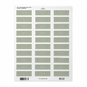 Elegant Sage Green Wedding Return Address (Vorne)