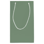 Elegant Sage Green Wedding Thank You Kleine Geschenktüte (Rückseite)