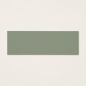 Elegant Sage Green Wedding Website Rsvp Card (Rückseite)