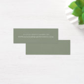 Elegant Sage Green Wedding Website Rsvp Card (Schreibtisch)