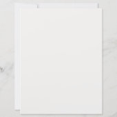 Elegant Sage Green & White 8.5x11 Wedding Bar Sign (Rückseite)