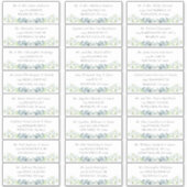 Elegant Sage Greenerenerity Guest Address Labels (Vorderseite)