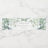 Elegant Sage Greenerenery Chocolate Candy Favors Wasserflaschenetikett (Einzelnes Label)