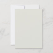 Elegant Sage Greenerity Wedding QR Code UAWG RSVP Karte (Rückseite)