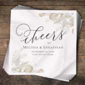 Elegant Sage Greenery Wedding Custom Serviette