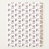 Elegant Sagittar Zodiac Cat Planner Notebook Planer (Rückseite)