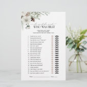 Elegant sagte, sie sagte Winter Brautparty-Spiel (Stehend Vorderseite)