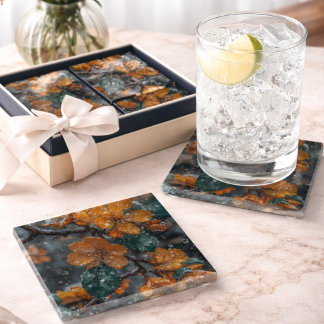  Elegant Sakura Blossom Glass Coaster – Japanese F Glasuntersetzer