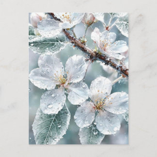 Elegant Sakura Over Water Wedding Invitation - Ser Postkarte