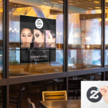 Elegant Salon Black Blush Photo Thank You