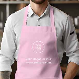 Elegant Salon Logo Rosa Schürze