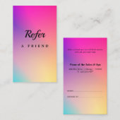 Elegant Salon & Spa Referral Card (Vorne/Hinten)