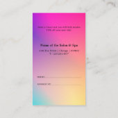 Elegant Salon & Spa Referral Card (Rückseite)