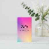 Elegant Salon & Spa Referral Card (Stehend Vorderseite)