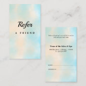 Elegant Salon & Spa Referral Card (Vorne/Hinten)